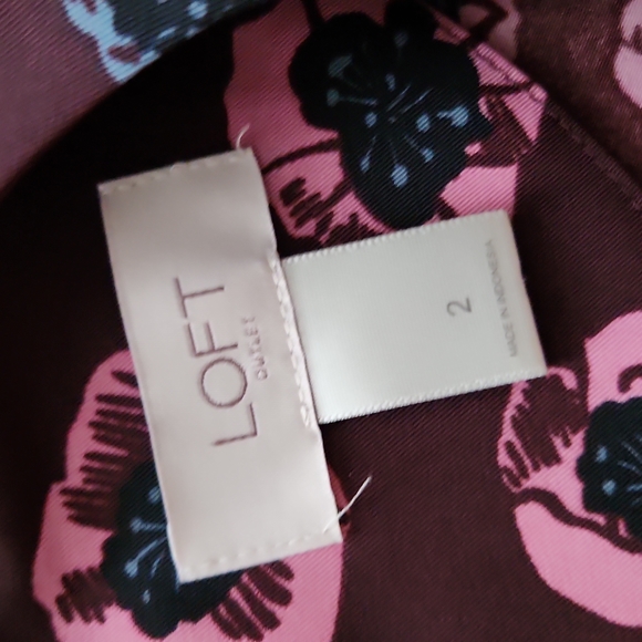 Loft Outlet Size 2 dress with flower print - Picture 8 of 13